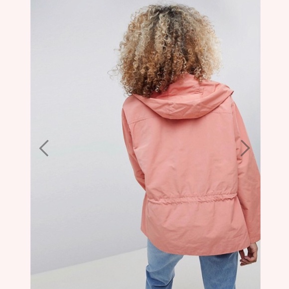NWT ASOS DESIGN Tie Waist Rainwear Jacket - Picture 5 of 6
